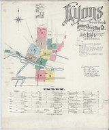 Lyons New York 1894 - Fire Insurance Index - Old Map Reprint