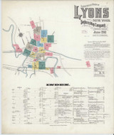 Lyons New York 1911 - Fire Insurance Index - Old Map Reprint