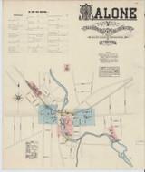 Malone New York 1884 - Fire Insurance Index - Old Map Reprint