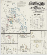 New Rochelle New York 1887 - Fire Insurance Index - Old Map Reprint