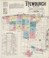 Newburgh New York 1884 - Fire Insurance Index - Old Map Reprint