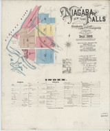 Niagara Falls New York 1888 - Fire Insurance Index - Old Map Reprint