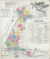 Niagara Falls New York 1892 - Fire Insurance Index - Old Map Reprint
