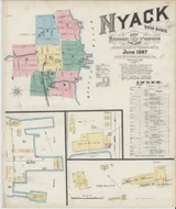 Nyack New York 1887 - Fire Insurance Index - Old Map Reprint