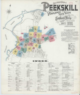 Peekskill New York 1895 - Fire Insurance Index - Old Map Reprint