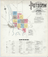 Potsdam New York 1910 - Fire Insurance Index - Old Map Reprint