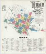 Rome New York 1904 - Fire Insurance Index - Old Map Reprint
