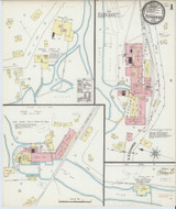 Ticonderoga New York 1890 - Fire Insurance Index - Old Map Reprint