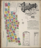 Yonkers New York 1898 - Fire Insurance Index - Old Map Reprint