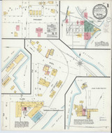 Algoma Wisconsin 1900 - Fire Insurance Index - Old Map Reprint