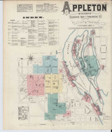 Appleton Wisconsin 1883 - Fire Insurance Index - Old Map Reprint