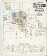 Baraboo Wisconsin 1913 - Fire Insurance Index - Old Map Reprint