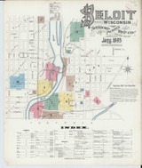 Beloit Wisconsin 1895 - Fire Insurance Index - Old Map Reprint