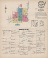 Hurley Wisconsin 1922 - Fire Insurance Index - Old Map Reprint