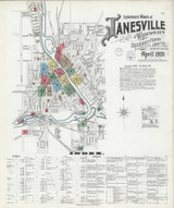 Janesville Wisconsin 1901 - Fire Insurance Index - Old Map Reprint