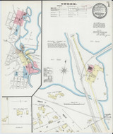 Necedah Wisconsin 1891 - Fire Insurance Index - Old Map Reprint