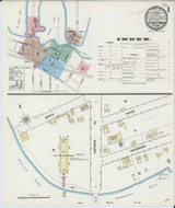 Oconomowoc Wisconsin 1890 - Fire Insurance Index - Old Map Reprint