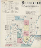 Sheboygan Wisconsin 1884 - Fire Insurance Index - Old Map Reprint