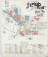 Stevens Point Wisconsin 1898 - Fire Insurance Index - Old Map Reprint