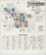 Stevens Point Wisconsin 1904 - Fire Insurance Index - Old Map Reprint