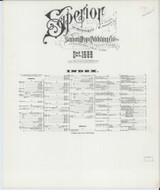 Superior Wisconsin 1887 - Fire Insurance Index - Old Map Reprint