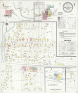 Waterloo Wisconsin 1936 - Fire Insurance Index - Old Map Reprint