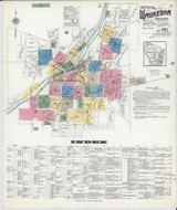 Waukesha Wisconsin 1917 - Fire Insurance Index - Old Map Reprint
