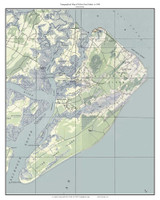 Hilton Head Island 1948 - Custom USGS Old Topo Map - South Carolina