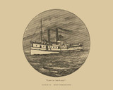 Lady of the Lake, Vermont 1839 - Boarding School on Wheels Landscape View Reprint