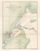 Country Between Alexandria & Kafr Ed-Dauar 1882 - British War Office - Egypt