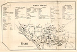 Bath Village, Bath, New York 1857 Old Town Map Custom Print - Steuben Co.
