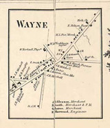 Wayne Village, Wayne, New York 1857 Old Town Map Custom Print - Steuben Co.