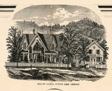 Residence of James Curtis, Esq., Addison, New York 1857 Old Town Map Custom Print - Steuben Co.