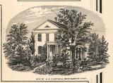 Residence of S.A. Campbell, Esq., Erwin, New York 1857 Old Town Map Custom Print - Steuben Co.