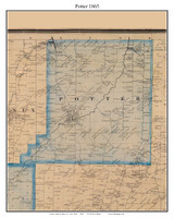 Potter, New York 1865 Old Town Map Custom Print - Yates Co.