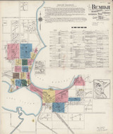 Bemidji Minnesota 1922 - Fire Insurance Index - Old Map Reprint