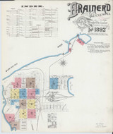 Brainerd Minnesota 1892 - Fire Insurance Index - Old Map Reprint