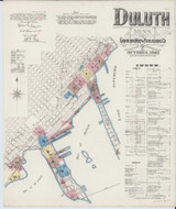 Duluth Minnesota 1885 - Fire Insurance Index - Old Map Reprint