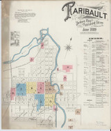 Faribault Minnesota 1889 - Fire Insurance Index - Old Map Reprint