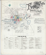 Fergus Falls Minnesota 1896 - Fire Insurance Index - Old Map Reprint