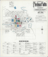 Fergus Falls Minnesota 1909 - Fire Insurance Index - Old Map Reprint
