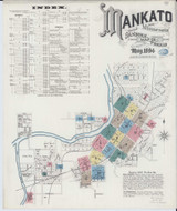 Mankato Minnesota 1894 - Fire Insurance Index - Old Map Reprint