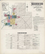 Moorhead Minnesota 1922 - Fire Insurance Index - Old Map Reprint