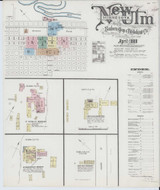 New Ulm Minnesota 1889 - Fire Insurance Index - Old Map Reprint