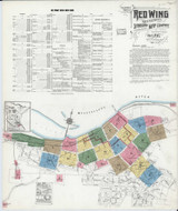 Red Wing Minnesota 1917 - Fire Insurance Index - Old Map Reprint