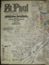 Saint Paul Minnesota 1885 V1 - Fire Insurance Index - Old Map Reprint