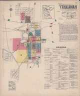 Virginia Minnesota 1921 - Fire Insurance Index - Old Map Reprint