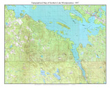 Southern Lake Winnipesaukee 1987 - Custom USGS Old Topo Map - New Hampshire