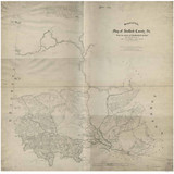 Stafford County Virginia 1863 (BW) - Old Map Reprint