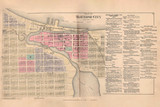 Part of Traverse City & Business Directory, Michigan 1881 Old Town Map Print - Grand Traverse Co. 42-43